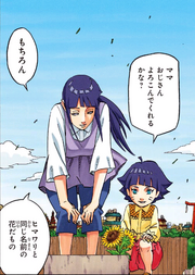 Hinata y Himawari visitan la tumba de Neji