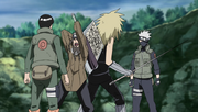 Guy and Kakashi vs Swordsmen