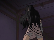 Kurenai sneaking into the Kurama mansion.