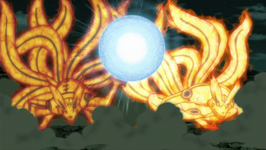 Naruto and Minato's Tailed Beast Mode.