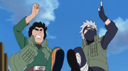 Kakashi and Guy racing