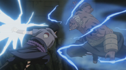 A lutando contra Sasuke.