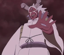Apparence de Momoshiki dans le film après avoir absorbé Kinshiki.