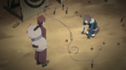 Matsuri training under Gaara.