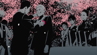 Iruka with Naruto at his wedding