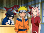 Reacción de Naruto, Sasuke y Sakura al oír la primera impresión de Kakashi