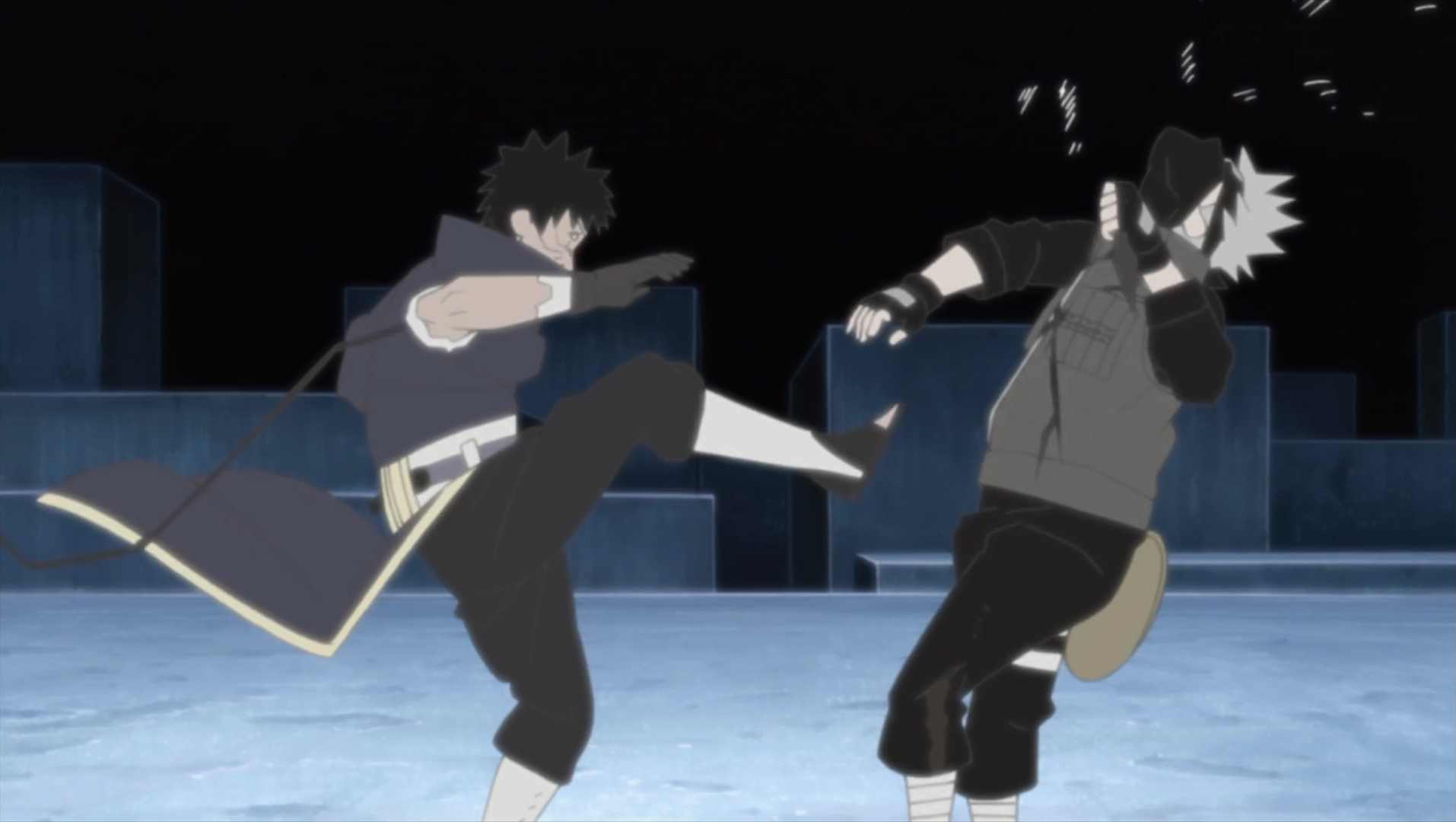 obito and kakashi fight