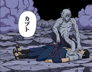 Kabuto curando a Sasuke