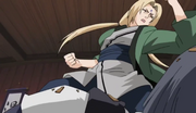 Tsunade attacks Sora