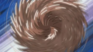 Des cheveux hérissés utilisés à la place des kunaï.