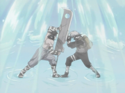 Kakashi And Zabuza Battling