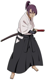 Внешний вид Сазанки в бытность самураем.