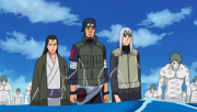 Asuma avec d'autres ressucités et Zetsu