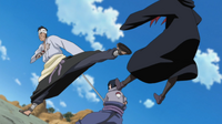 Danzo using Taijutsu