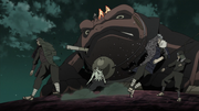 Obito attacks Hashirama and Tobirama