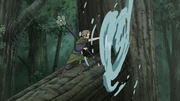 Yagura usando o Estilo Água.