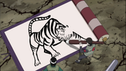 Sai desenha um tigre