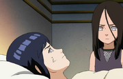 Hanabi visita a Hinata en el Hospital