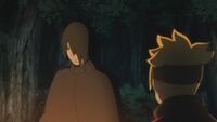 Sasuke talks to Boruto