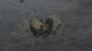 Dokku and Naruto are saved by Kabuto's snake.