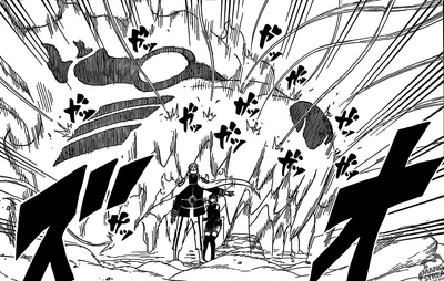 Naruto protege a Sarada Imagen Destacada