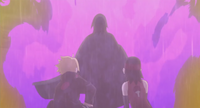 Sasuke protects Boruto and Sarada