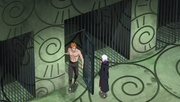 Jūgo y Suigetsu escapan de la prision del País del Hierro