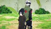 Kakashi and Sasuke arrive