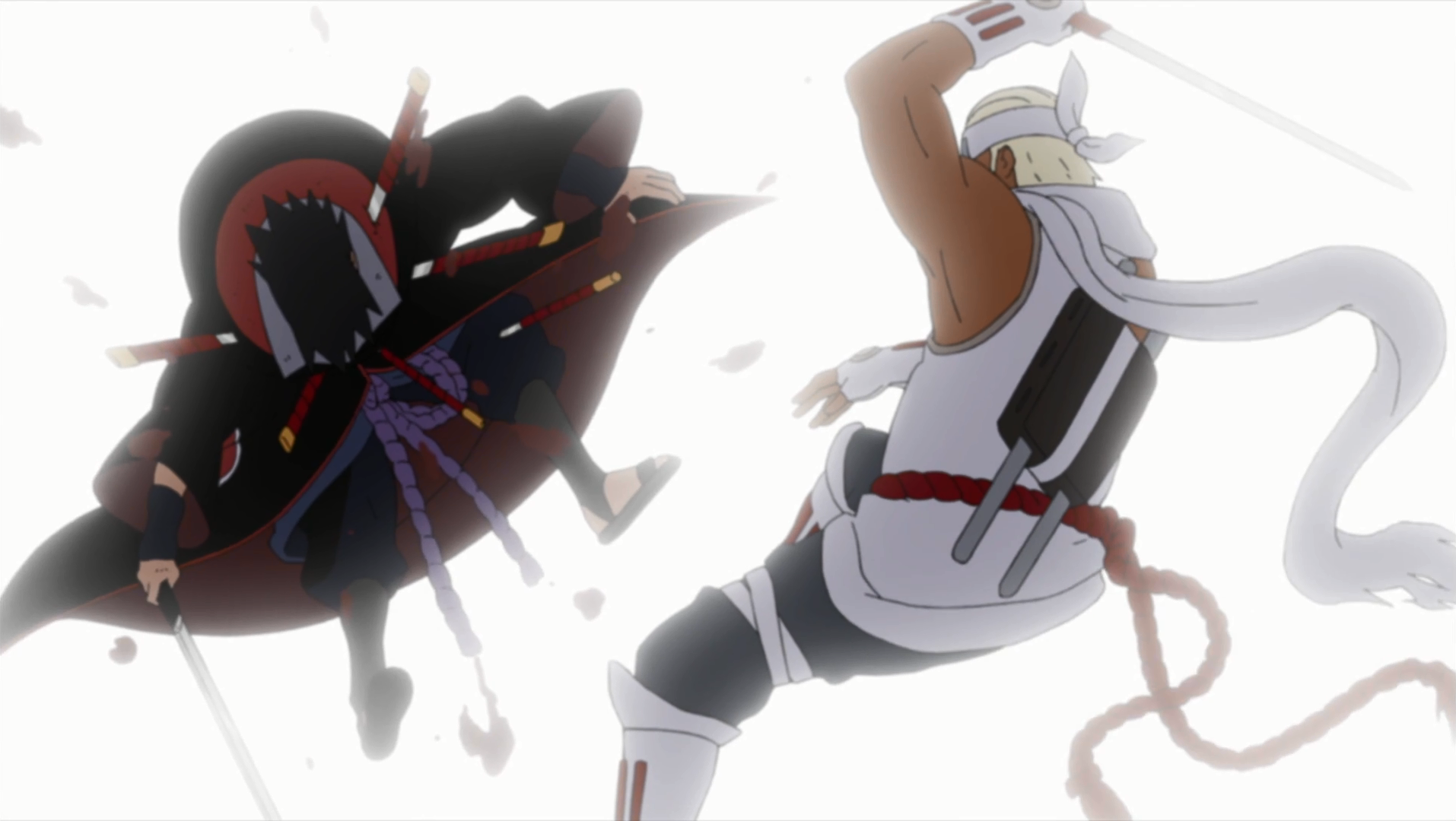 killer bee vs sasuke