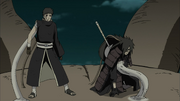 Madara avisa Obito sobre o poder do Dez-Caudas