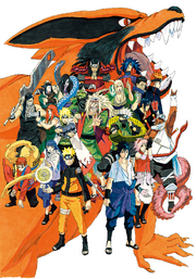 Some protagonists, antagonists and support characters of Naruto series.