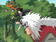 Jiraiya's group going after Tsunade