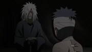 Saat Madara (Versi Tua) berbicara dengan Obito.