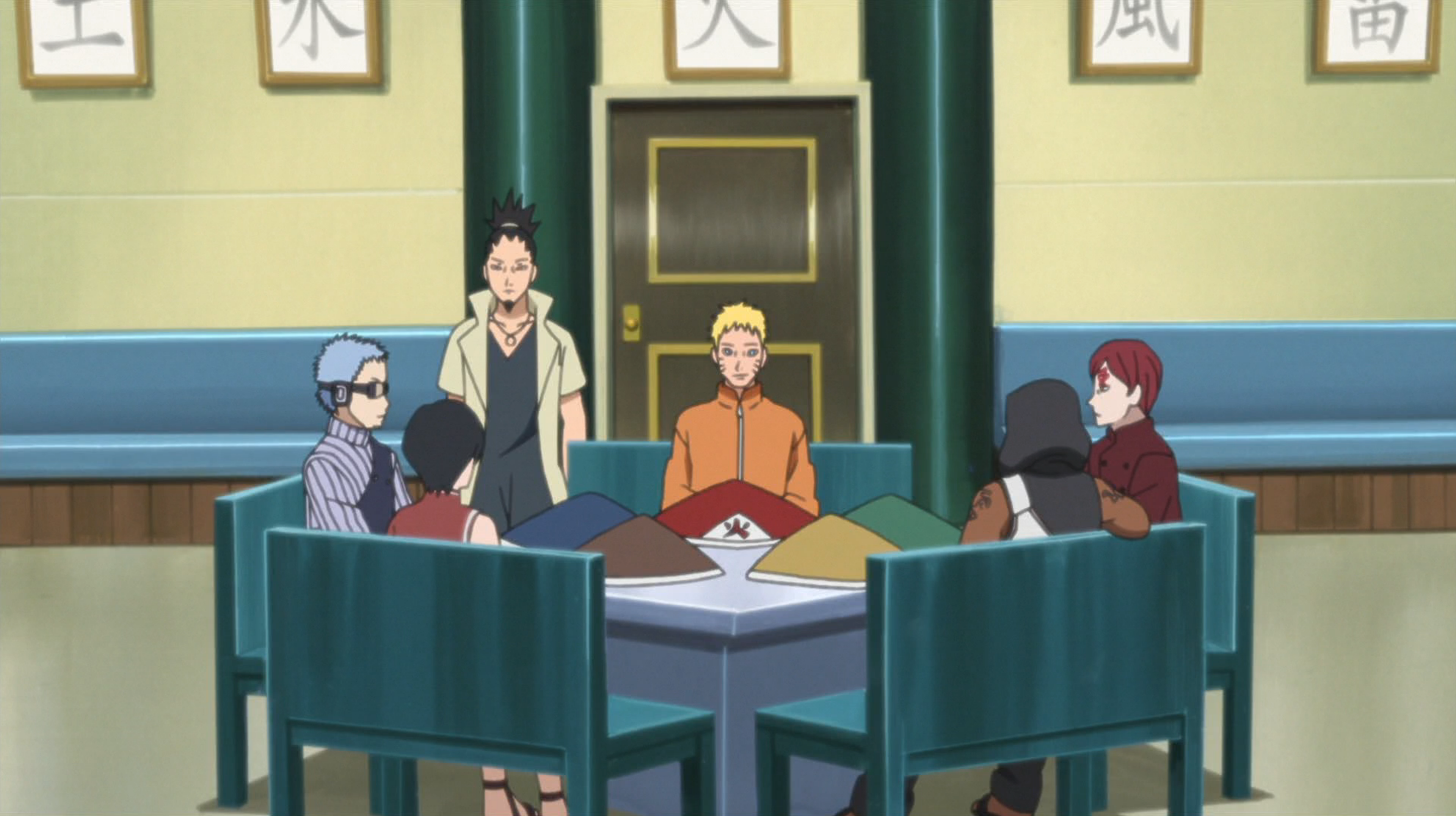 Boruto reintroduz os 5 Kages