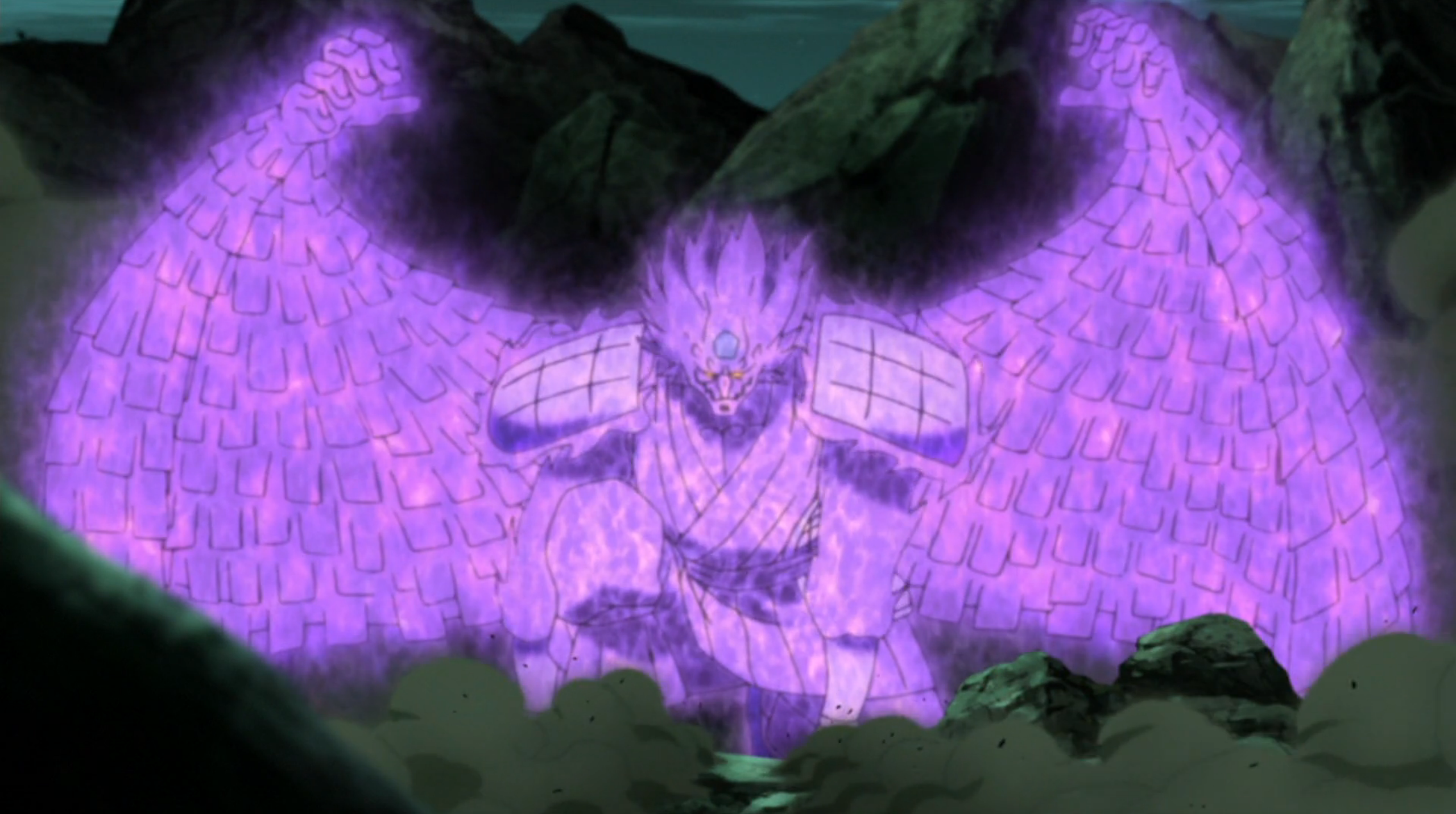 sasuke demon form vs naruto demon form