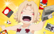 Even as a child, Tsunade had a love for gambling.png