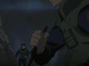 Iruka e Mizuki prestando o teste de recrutamento.