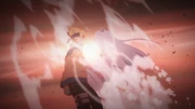 Boruto marqué du sceau par Momoshiki.
