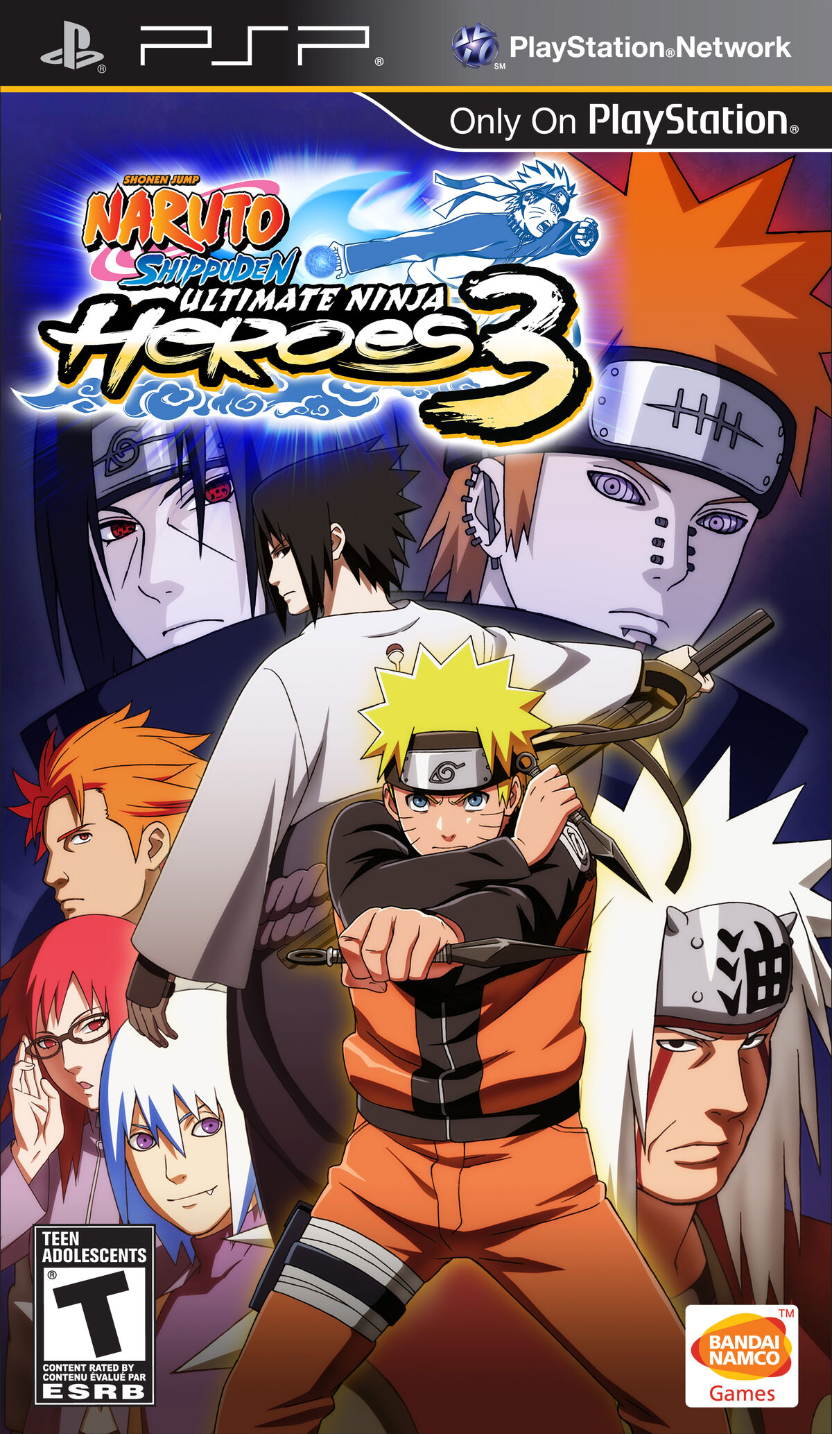 The Japanese cover For naruto ultimate ninja 4