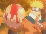  entrenando con el globo de agua.