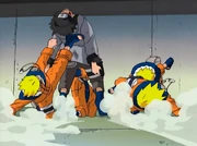 Naruto Kiba'yı yeniyor.