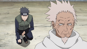 Shisui tells to Hiruzen