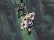 Temari saves Shikamaru