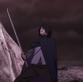 Sasuke's new sword in adulthood.