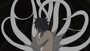 Obito wears Spiral Zetsu