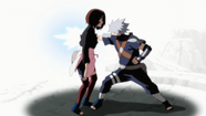 Kakashi atraviesa a Rin con su Chidori