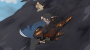 Kawaki Shields Naruto and Himawari