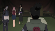 Shikamaru talks with Sakura