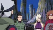 Team Asuma with Kakashi Hatake in charge