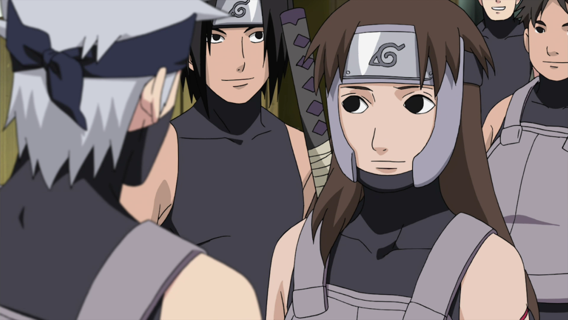 I just noticed that in the filler where Kakashi shows his face both of his  eyes are black but team seven are genin. Let's discuss it : r/Naruto